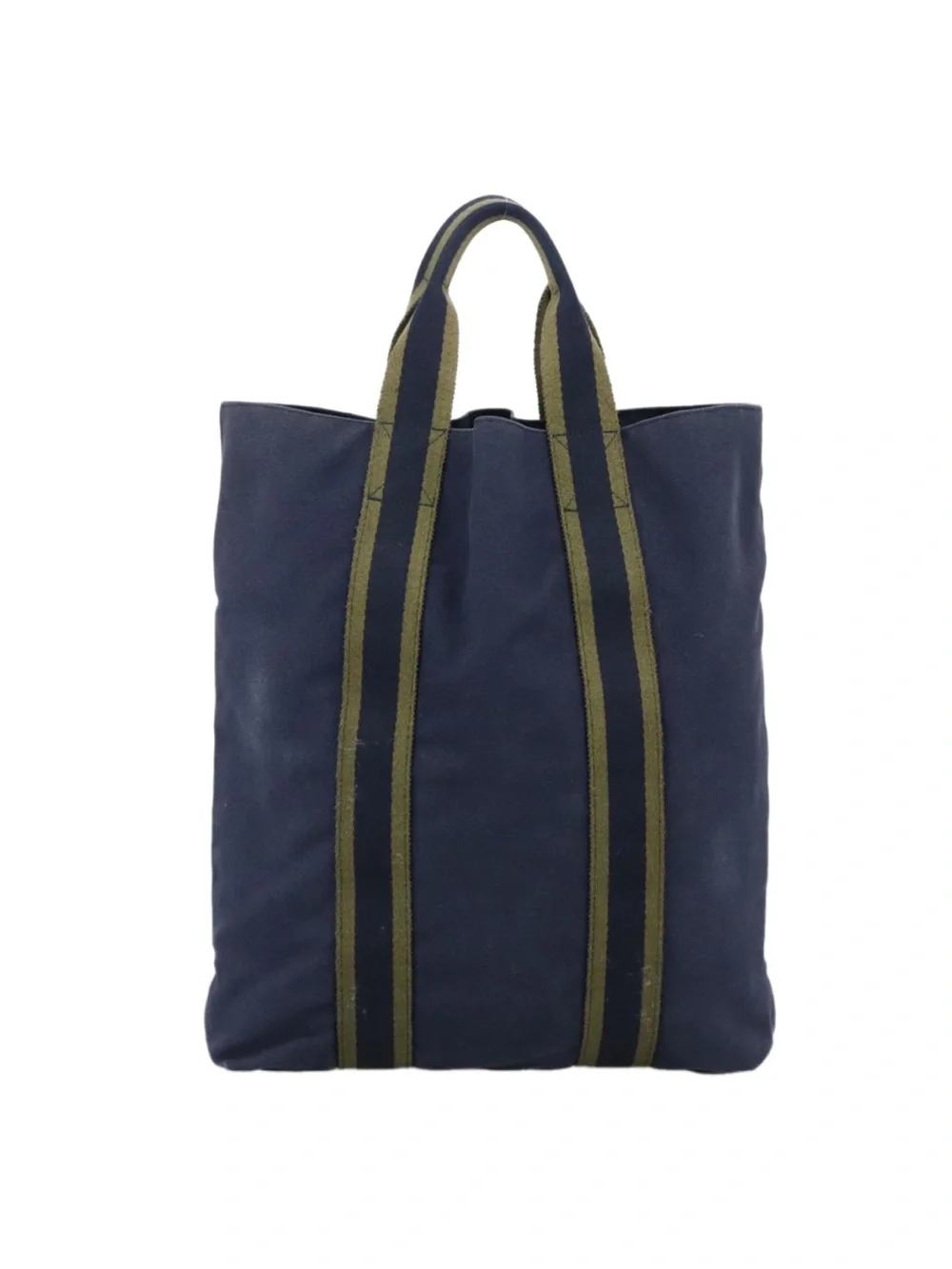 HERMES Fourre Tout cabas Tote Bag Canvas Navy
